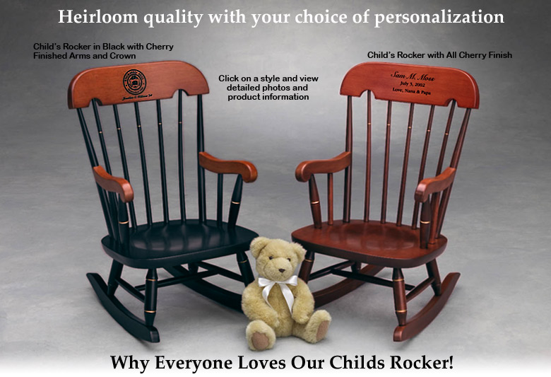 handmade childs rocking chair