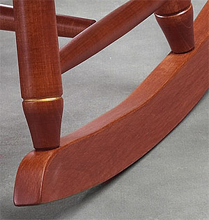 runner and tenon on child rocking chair